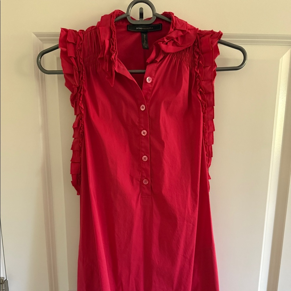 BCBG Maxazria long sleeveless shirt with pocket
